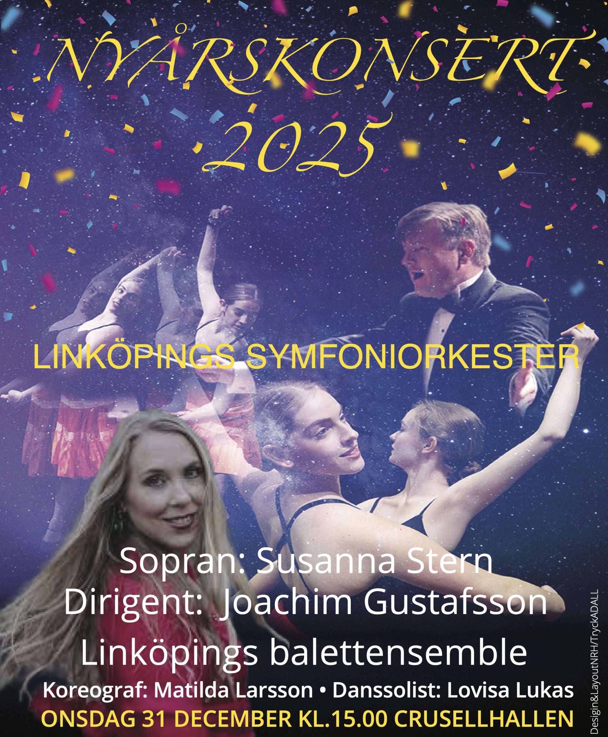 Affisch för Nyårskonsert 2025